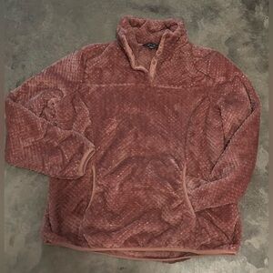 Eddie Bauer Plush Fleece Country Mauve Long Sleeve Shirt Sz L